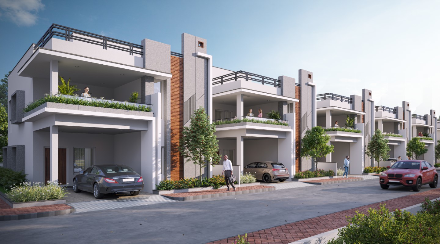 Srigdha Rising East-Villa-Street View-1