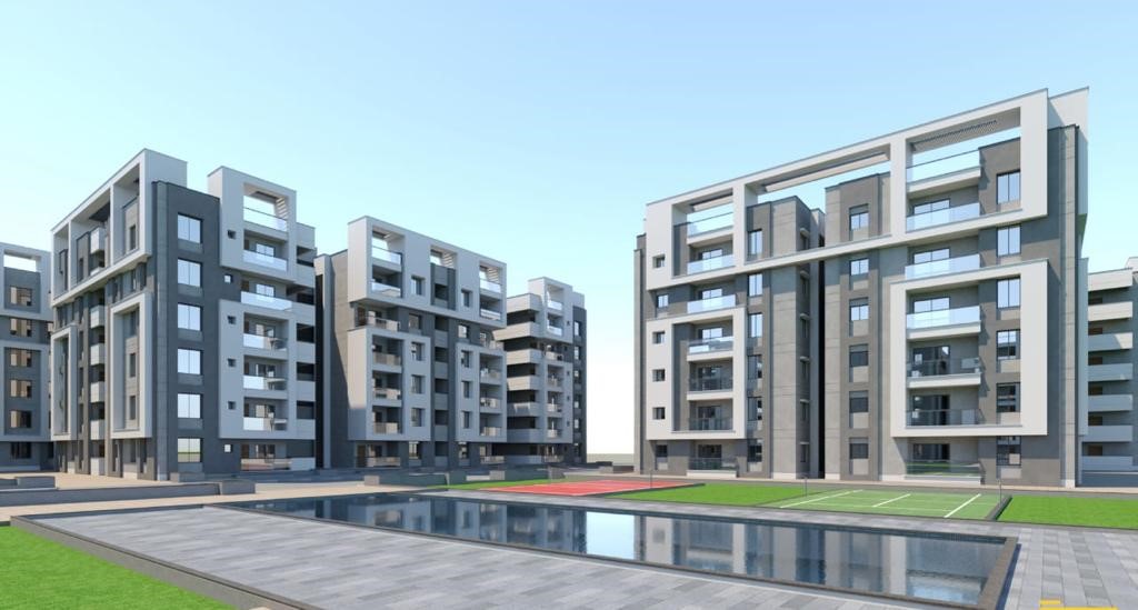 Srigdha Rising East-Elevation with Swimming pool