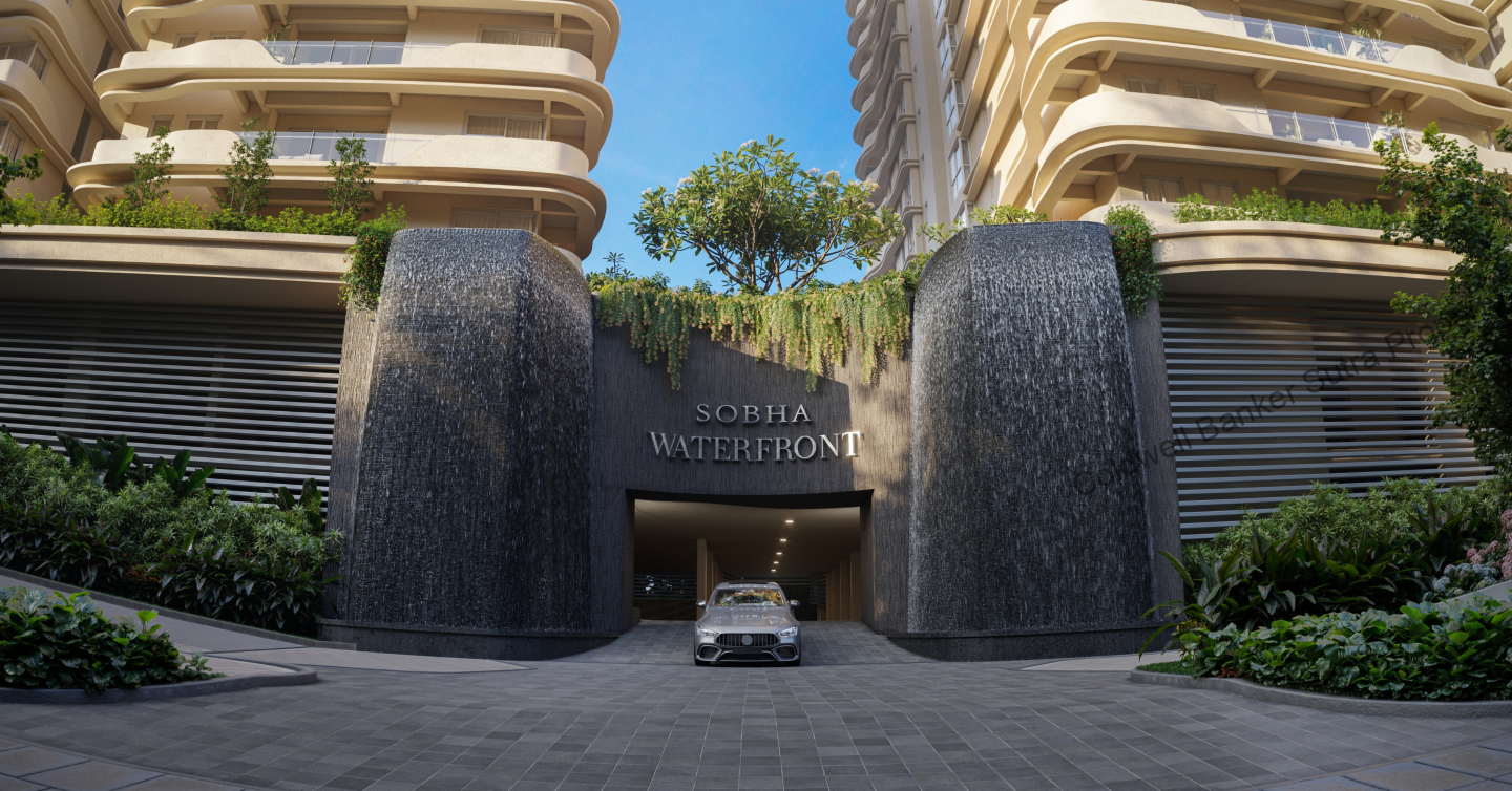SOBHA WATERFRONT-TOWER ENTRANCE-1
