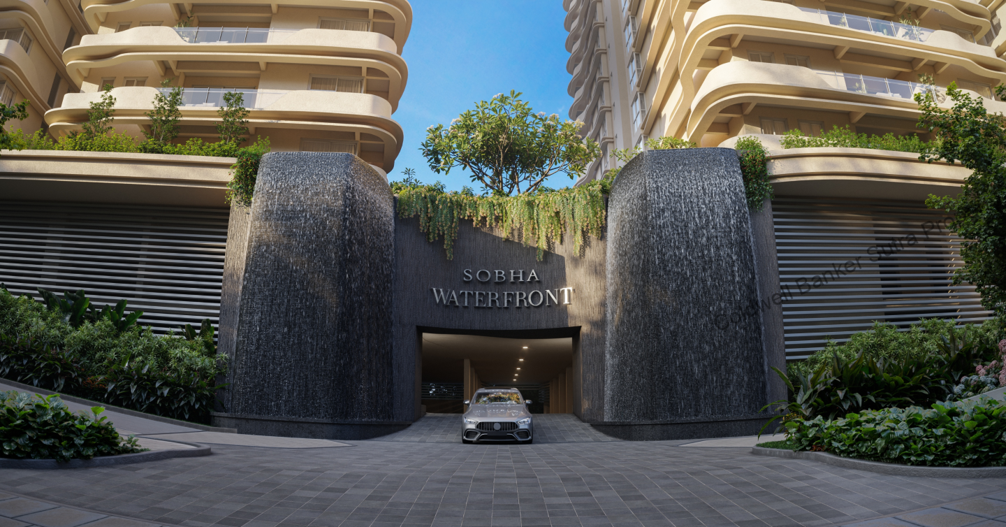 SOBHA WATERFRONT-TOWER ENTRANCE-1 SOBHA WATERFRONT-TOWER ENTRANCE-1